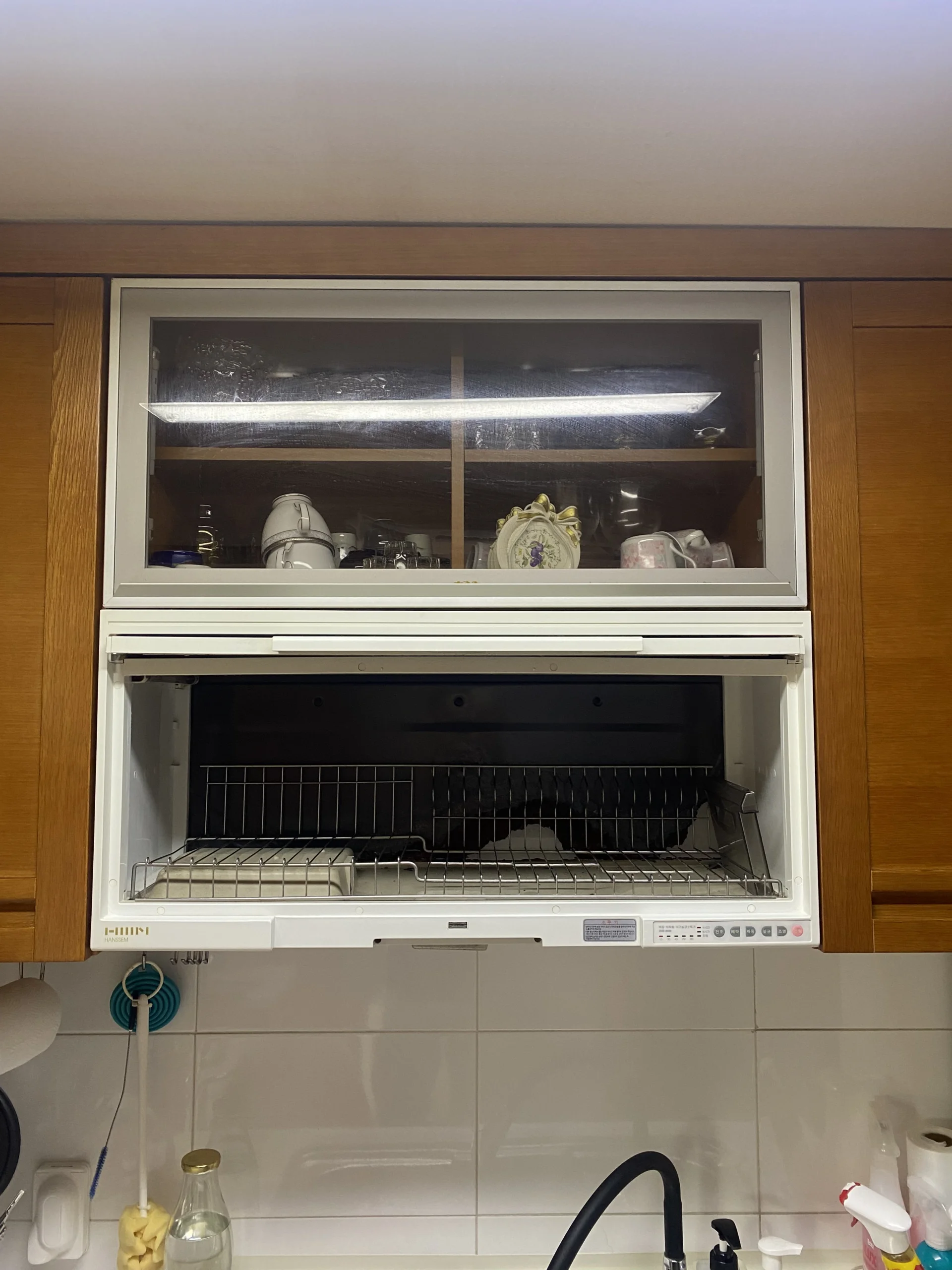 싱크대 서랍 레일 교체 수리 시공 전